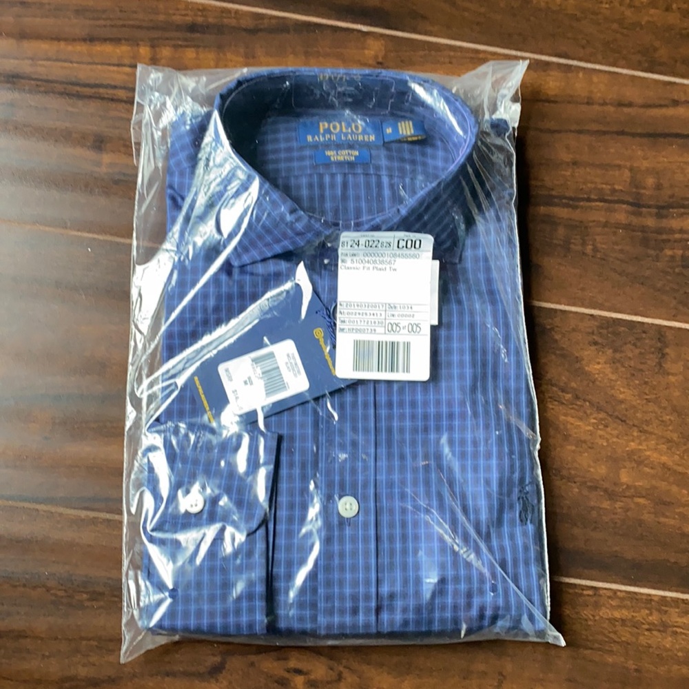 NWT POLO Men’s long sleeve button down shirt